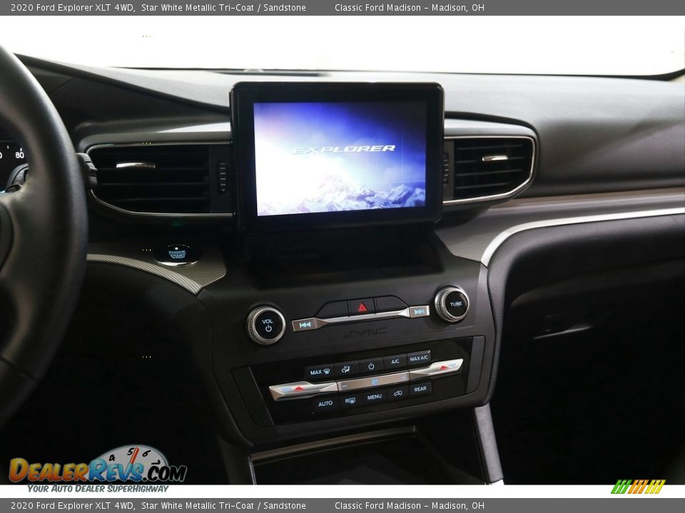 2020 Ford Explorer XLT 4WD Star White Metallic Tri-Coat / Sandstone Photo #10