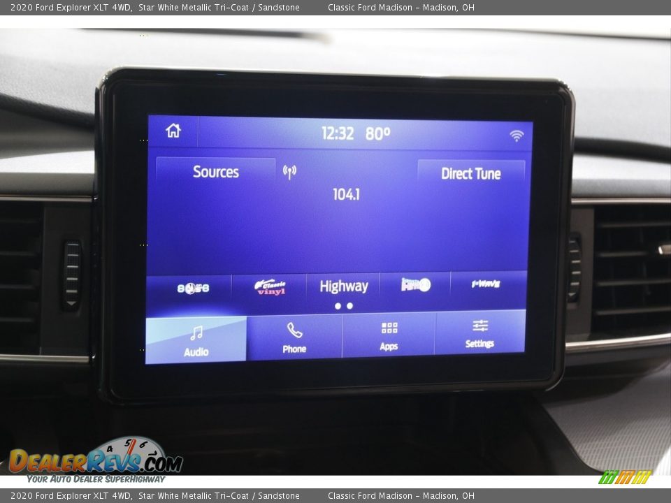 2020 Ford Explorer XLT 4WD Star White Metallic Tri-Coat / Sandstone Photo #12