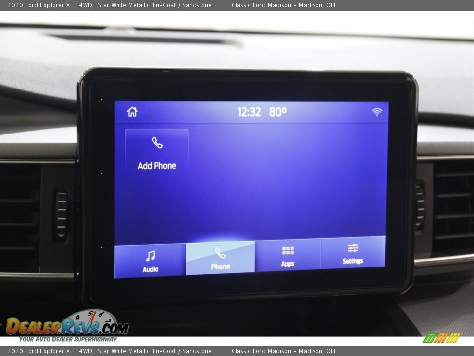 2020 Ford Explorer XLT 4WD Star White Metallic Tri-Coat / Sandstone Photo #13