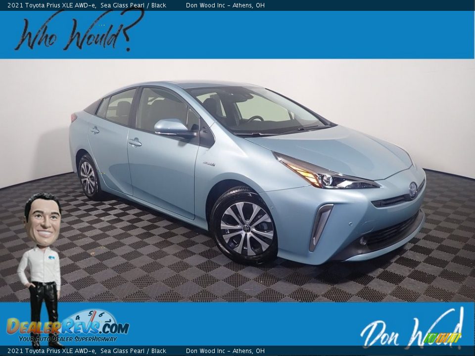 2021 Toyota Prius XLE AWD-e Sea Glass Pearl / Black Photo #1