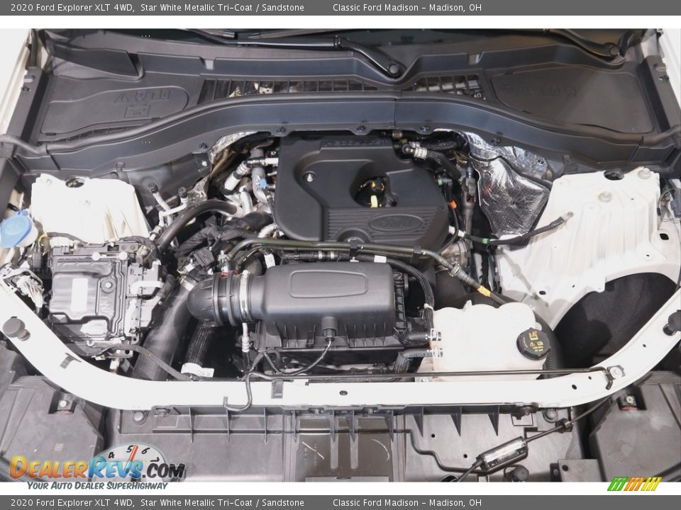 2020 Ford Explorer XLT 4WD Star White Metallic Tri-Coat / Sandstone Photo #21
