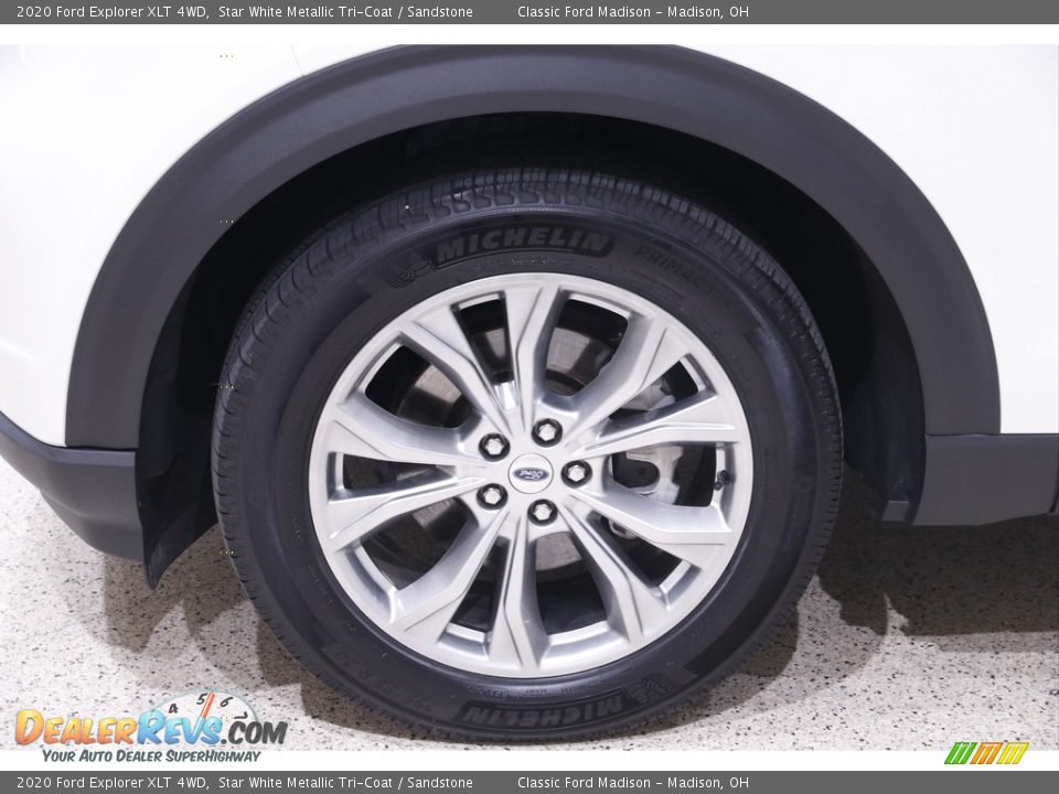 2020 Ford Explorer XLT 4WD Star White Metallic Tri-Coat / Sandstone Photo #22