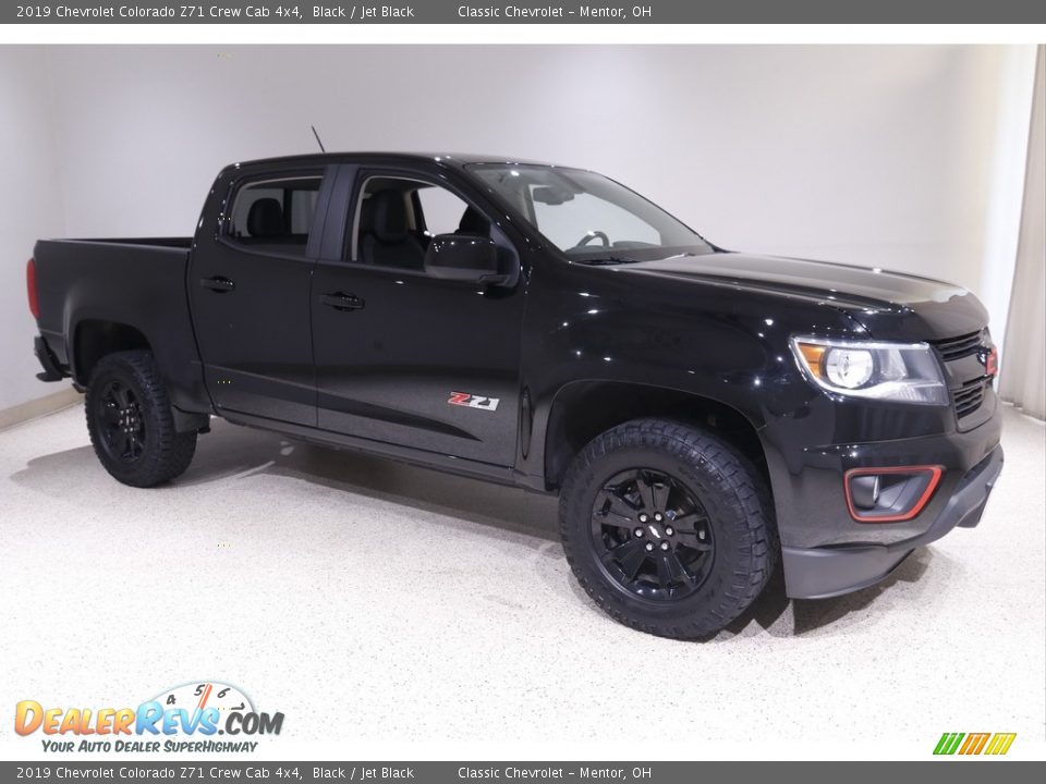 2019 Chevrolet Colorado Z71 Crew Cab 4x4 Black / Jet Black Photo #1