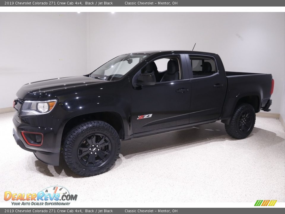 2019 Chevrolet Colorado Z71 Crew Cab 4x4 Black / Jet Black Photo #3