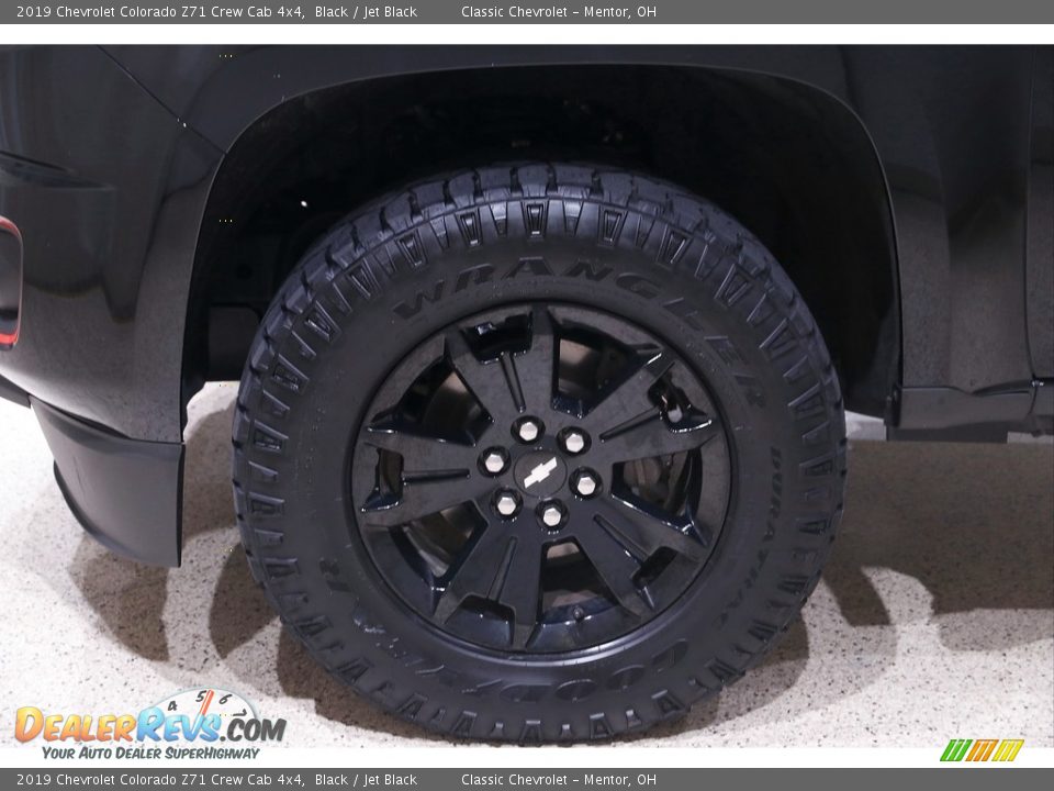 2019 Chevrolet Colorado Z71 Crew Cab 4x4 Black / Jet Black Photo #23