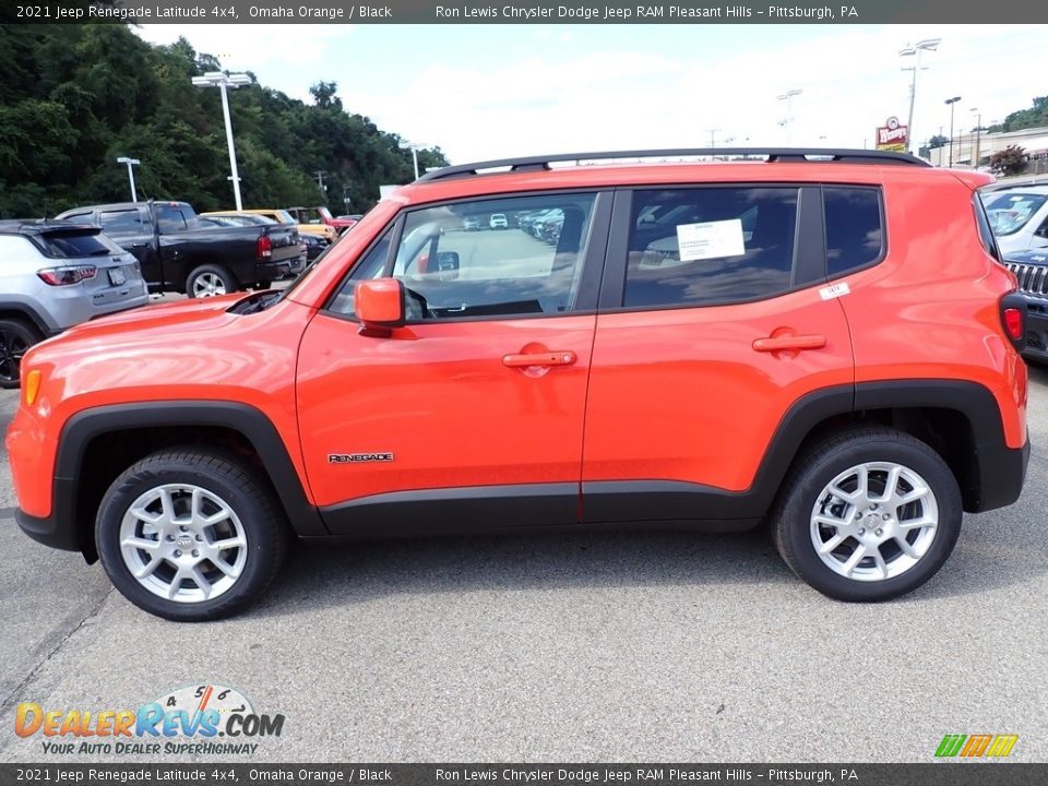 2021 Jeep Renegade Latitude 4x4 Omaha Orange / Black Photo #2