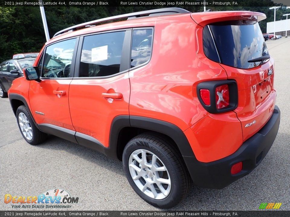 2021 Jeep Renegade Latitude 4x4 Omaha Orange / Black Photo #3