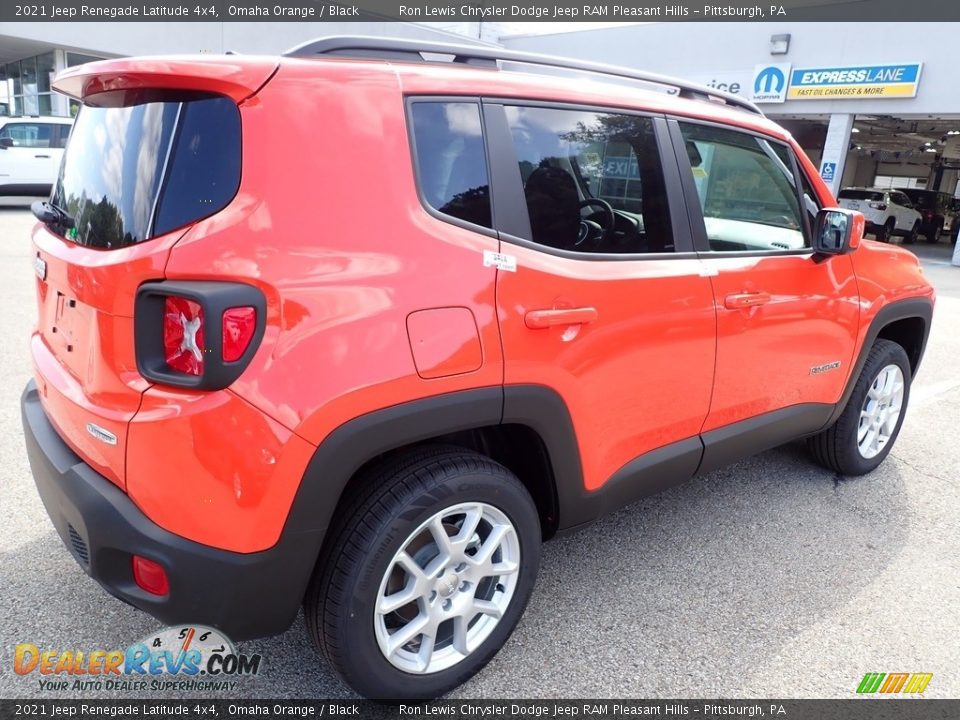 2021 Jeep Renegade Latitude 4x4 Omaha Orange / Black Photo #6