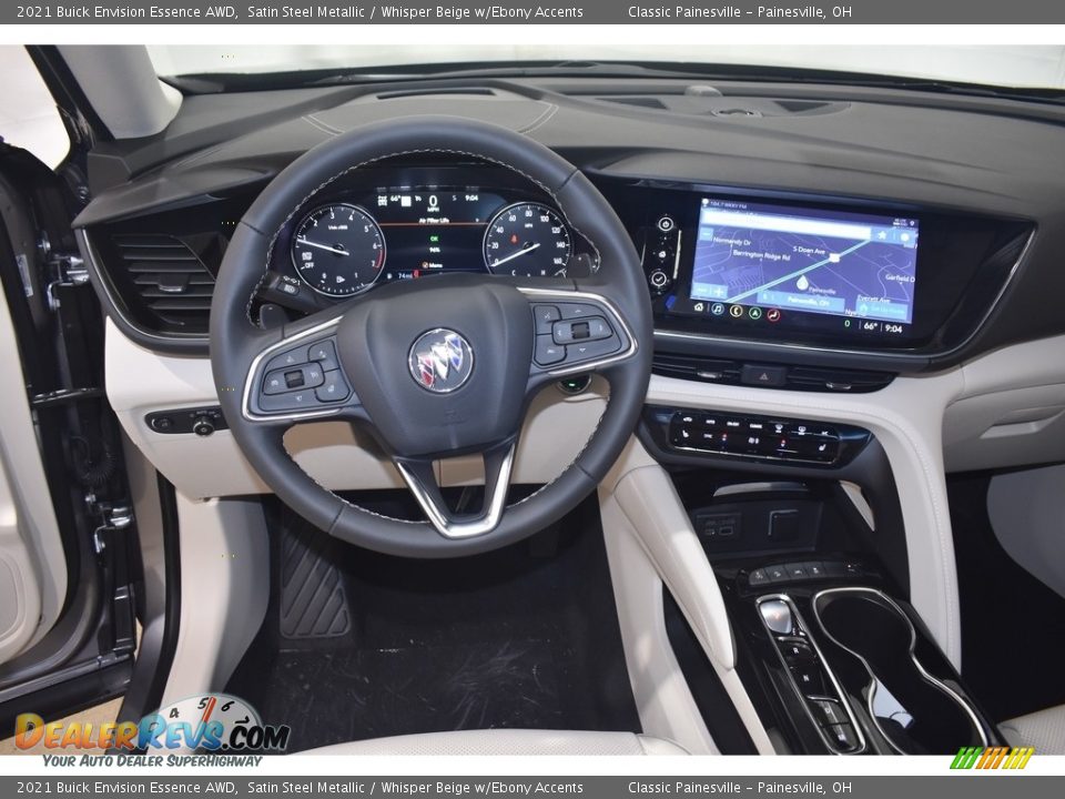 2021 Buick Envision Essence AWD Satin Steel Metallic / Whisper Beige w/Ebony Accents Photo #11