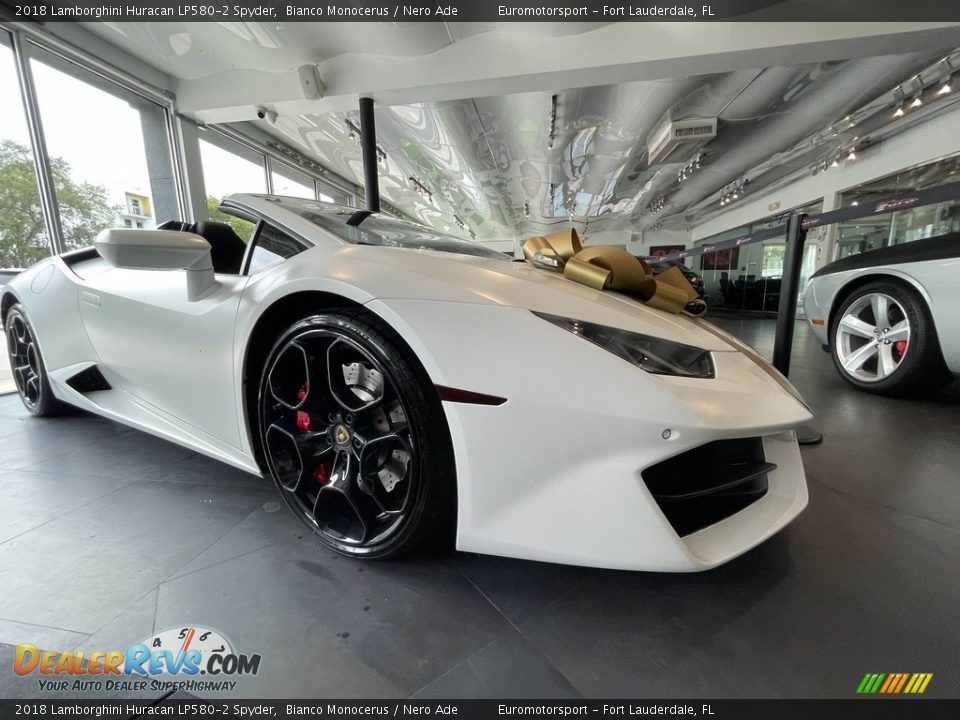 Bianco Monocerus 2018 Lamborghini Huracan LP580-2 Spyder Photo #1