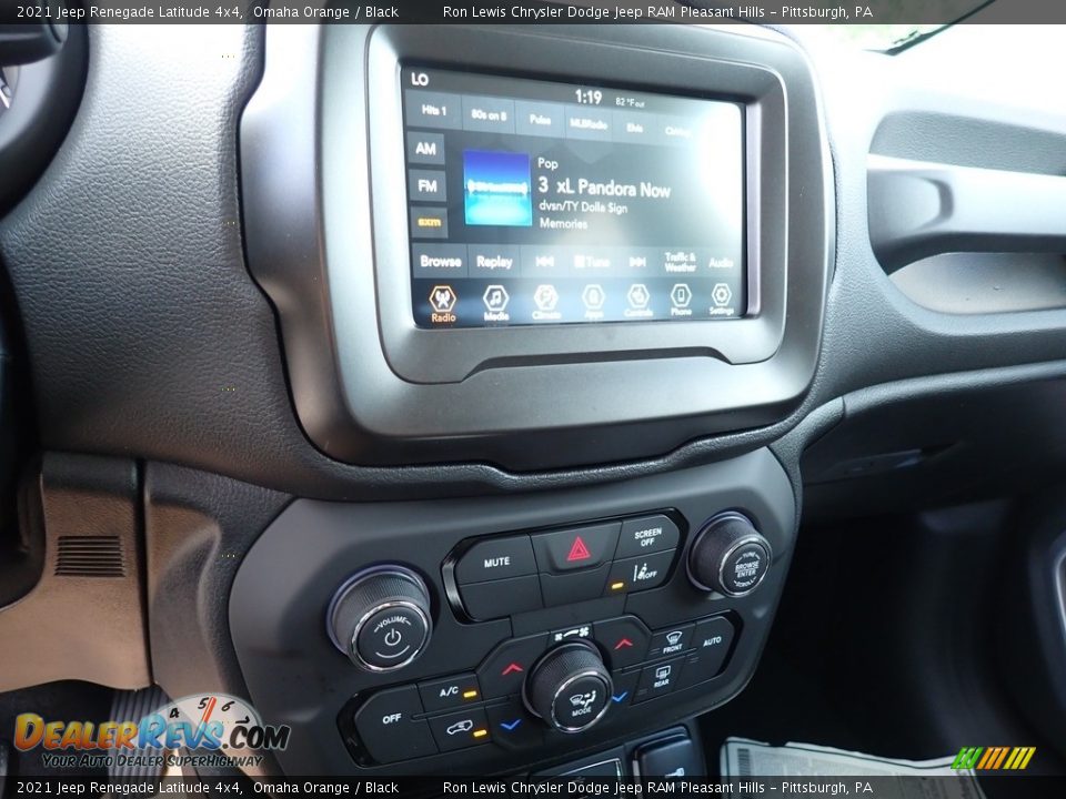 2021 Jeep Renegade Latitude 4x4 Omaha Orange / Black Photo #20