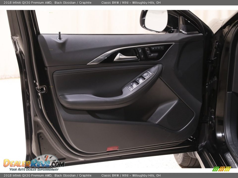 2018 Infiniti QX30 Premium AWD Black Obsidian / Graphite Photo #4