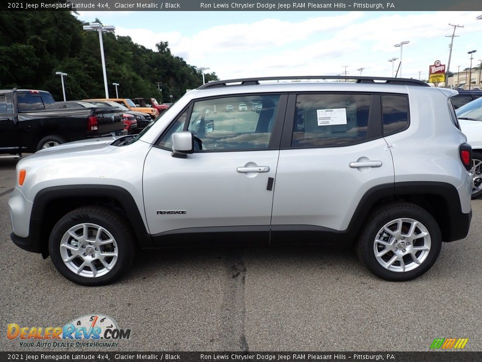 2021 Jeep Renegade Latitude 4x4 Glacier Metallic / Black Photo #2