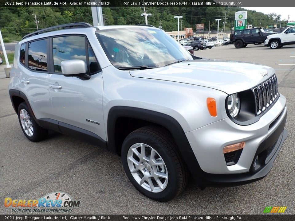 2021 Jeep Renegade Latitude 4x4 Glacier Metallic / Black Photo #8