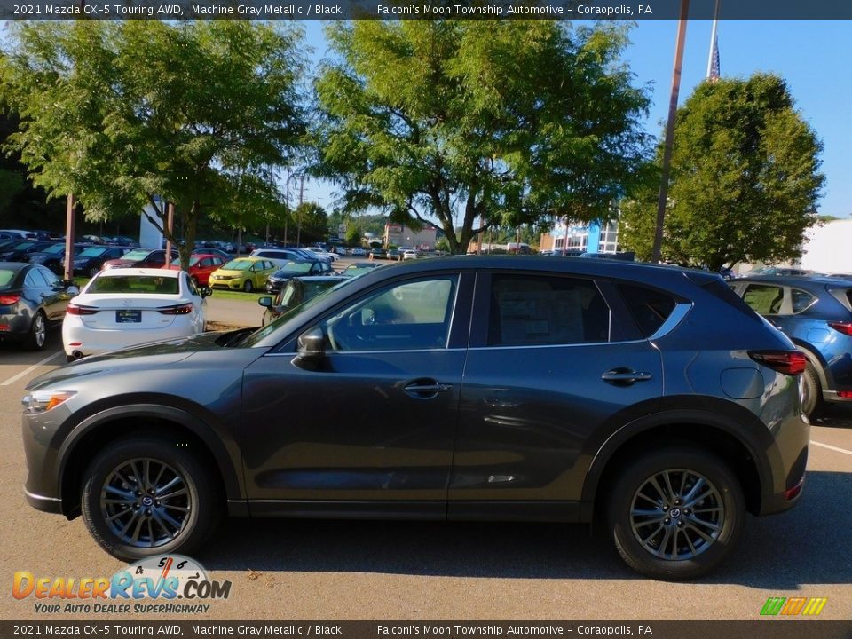 2021 Mazda CX-5 Touring AWD Machine Gray Metallic / Black Photo #6