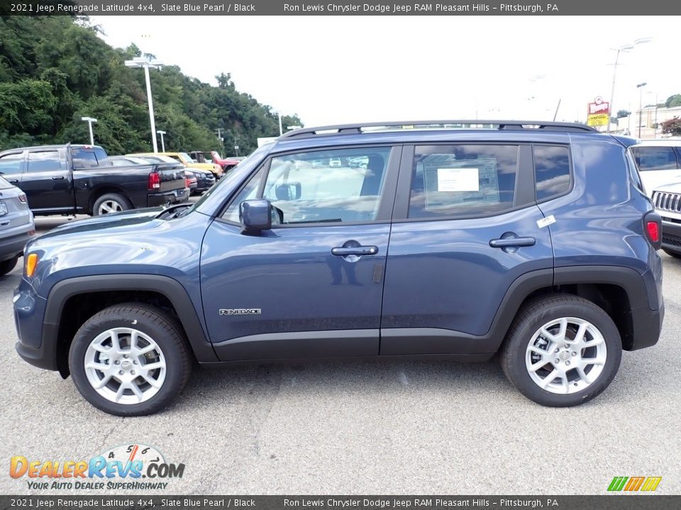 2021 Jeep Renegade Latitude 4x4 Slate Blue Pearl / Black Photo #2