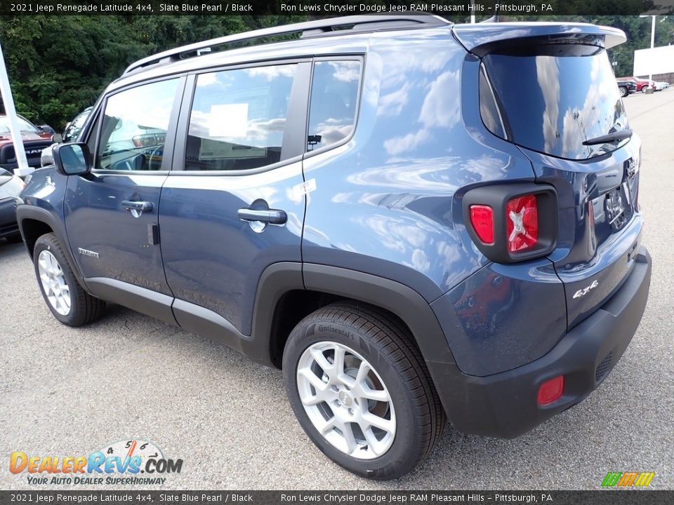 2021 Jeep Renegade Latitude 4x4 Slate Blue Pearl / Black Photo #3