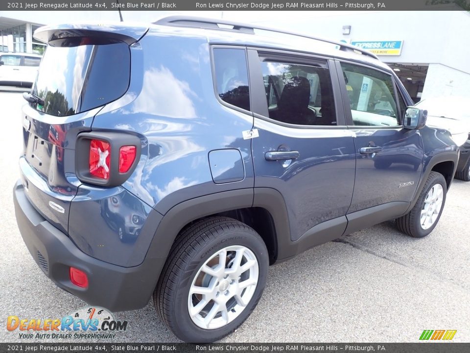 2021 Jeep Renegade Latitude 4x4 Slate Blue Pearl / Black Photo #6