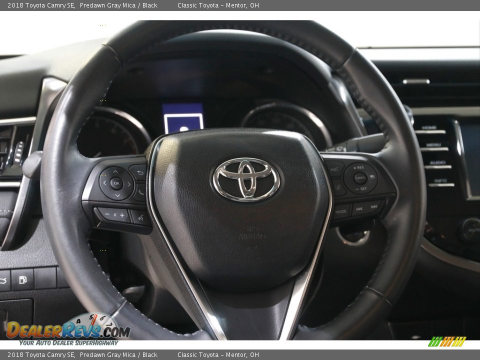 2018 Toyota Camry SE Predawn Gray Mica / Black Photo #7