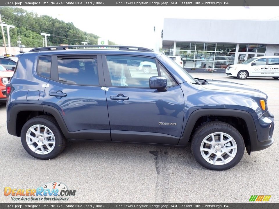 2021 Jeep Renegade Latitude 4x4 Slate Blue Pearl / Black Photo #7