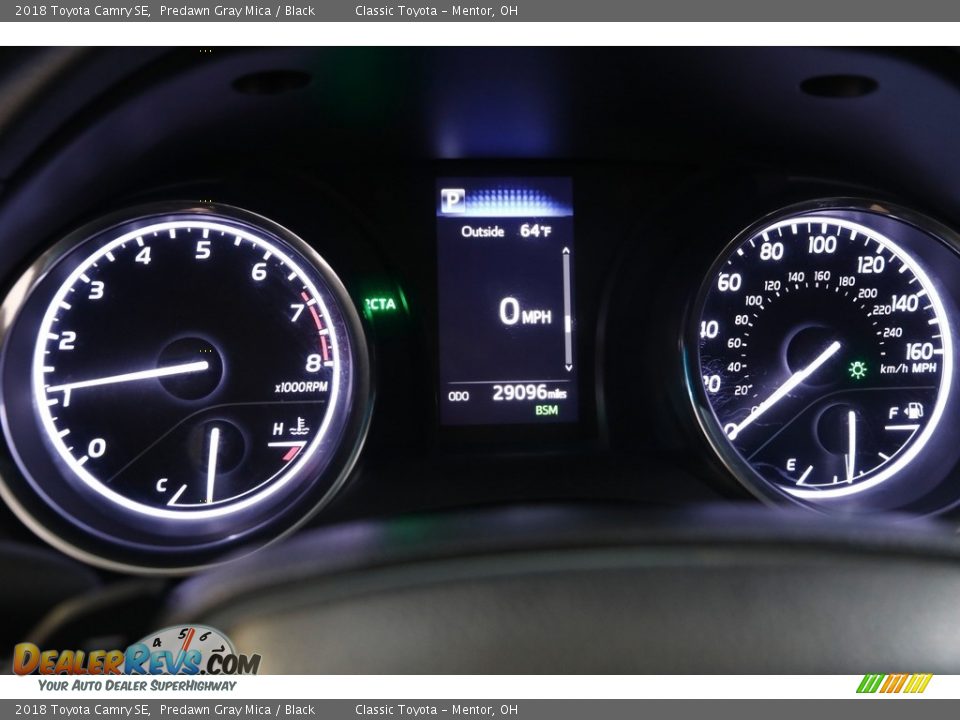 2018 Toyota Camry SE Predawn Gray Mica / Black Photo #8