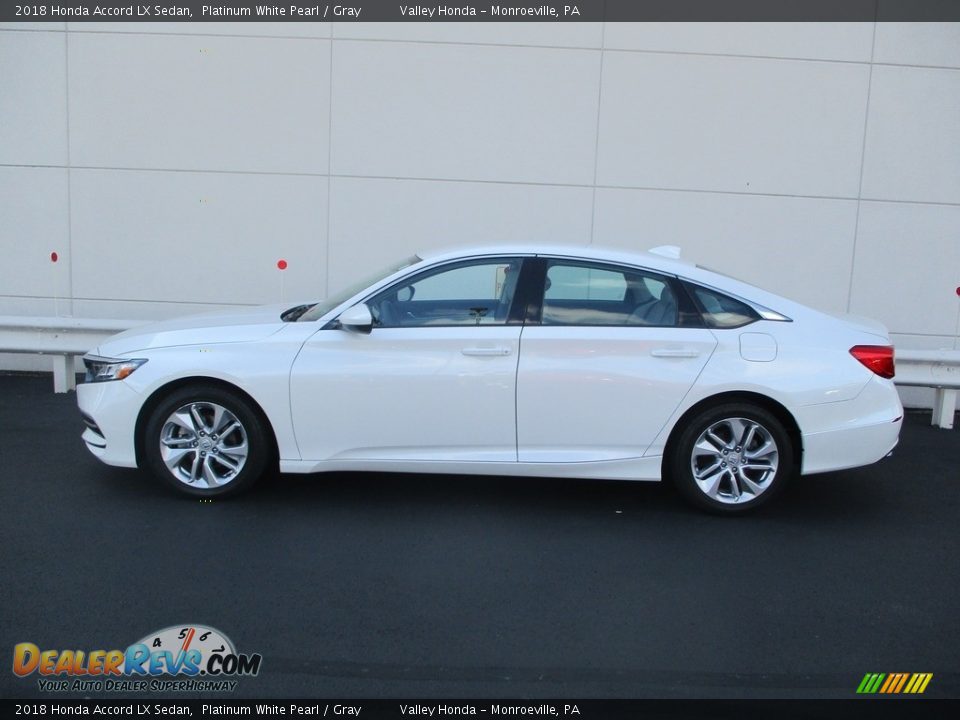 2018 Honda Accord LX Sedan Platinum White Pearl / Gray Photo #2