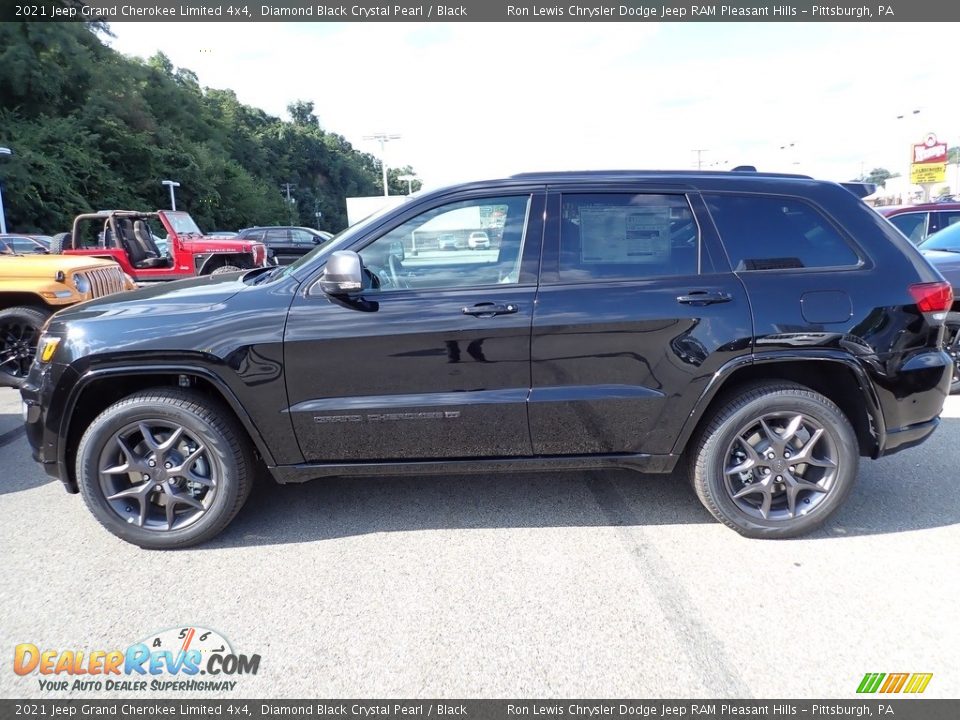 2021 Jeep Grand Cherokee Limited 4x4 Diamond Black Crystal Pearl / Black Photo #2
