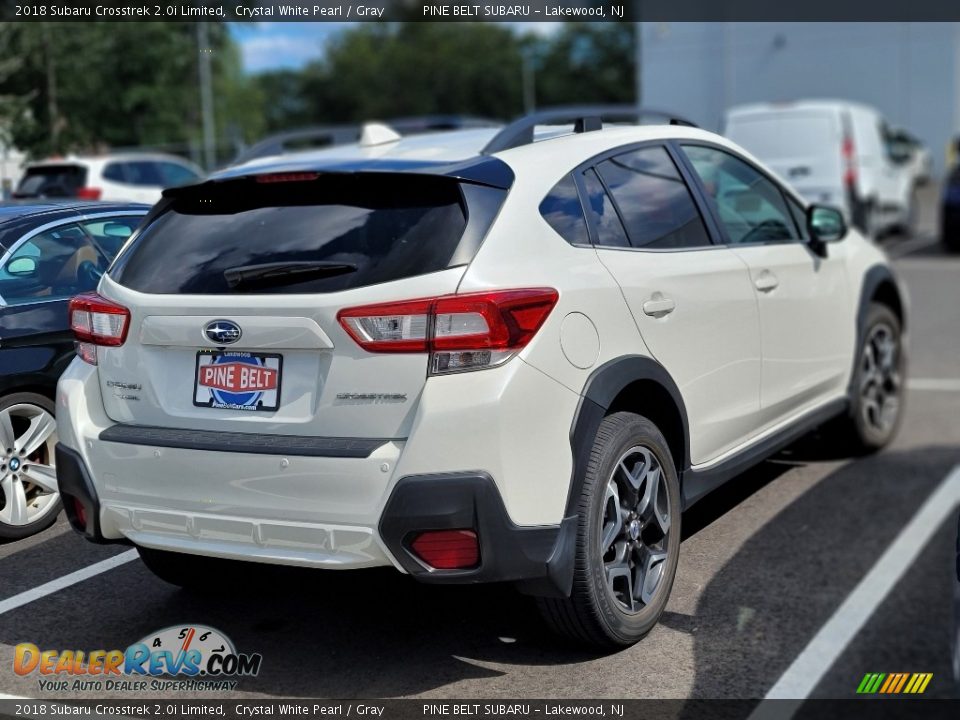 2018 Subaru Crosstrek 2.0i Limited Crystal White Pearl / Gray Photo #3