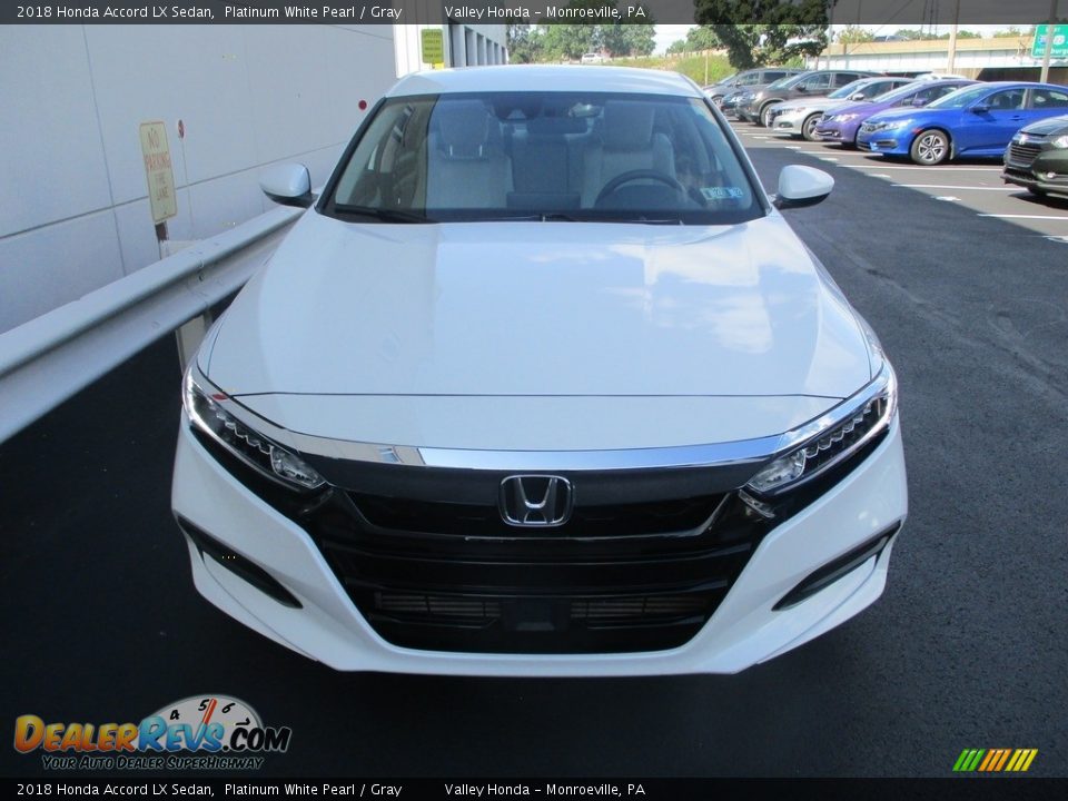 2018 Honda Accord LX Sedan Platinum White Pearl / Gray Photo #8