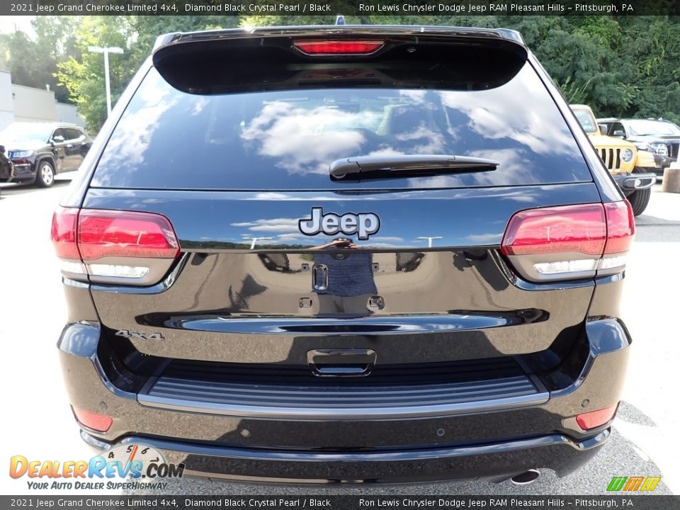 2021 Jeep Grand Cherokee Limited 4x4 Diamond Black Crystal Pearl / Black Photo #4