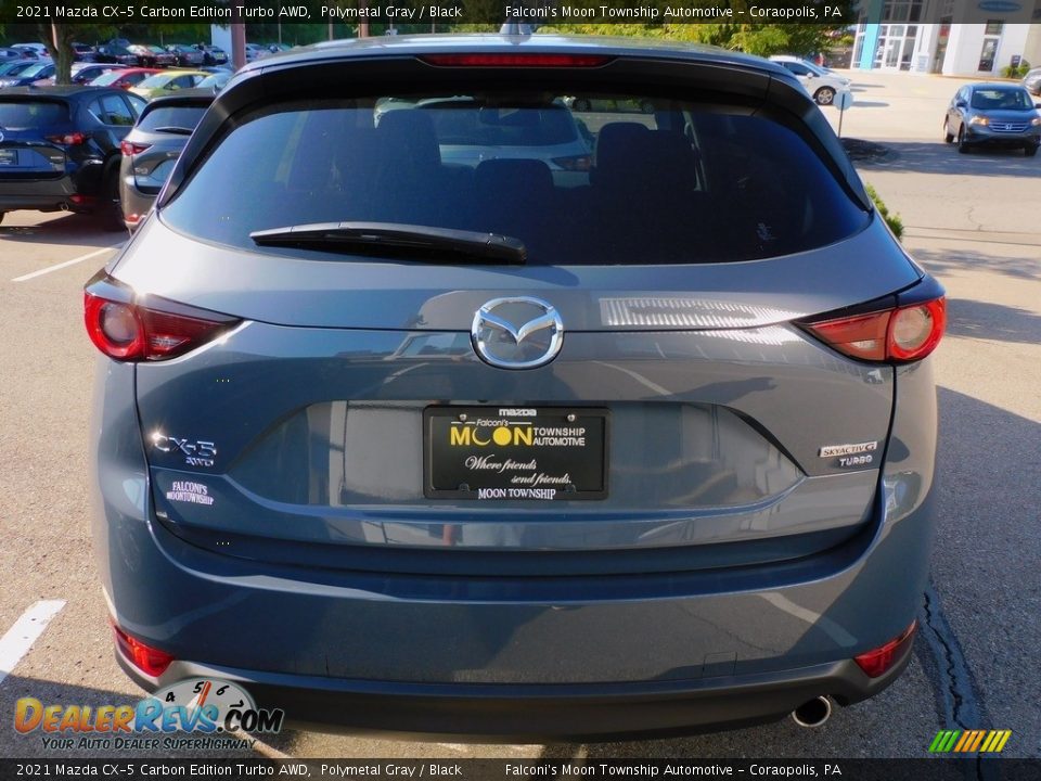 2021 Mazda CX-5 Carbon Edition Turbo AWD Polymetal Gray / Black Photo #3