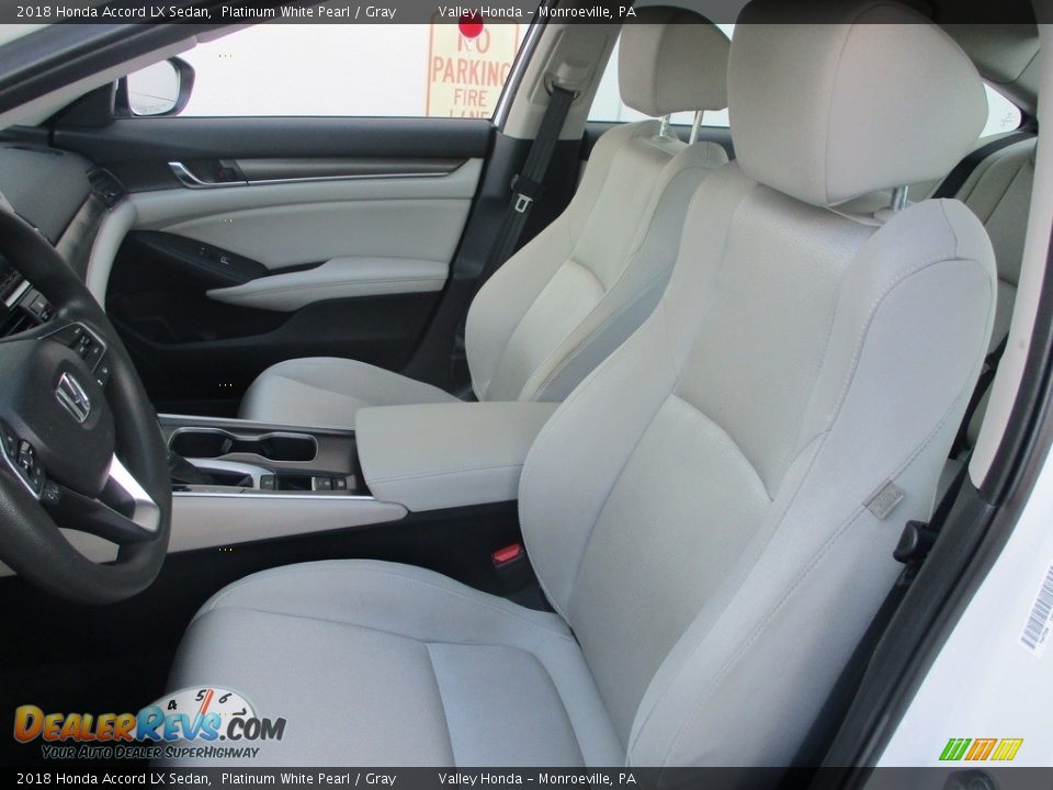 2018 Honda Accord LX Sedan Platinum White Pearl / Gray Photo #11