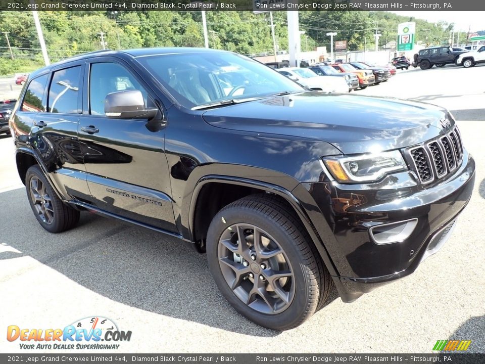 2021 Jeep Grand Cherokee Limited 4x4 Diamond Black Crystal Pearl / Black Photo #8