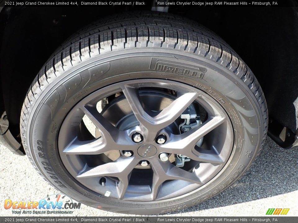2021 Jeep Grand Cherokee Limited 4x4 Diamond Black Crystal Pearl / Black Photo #10