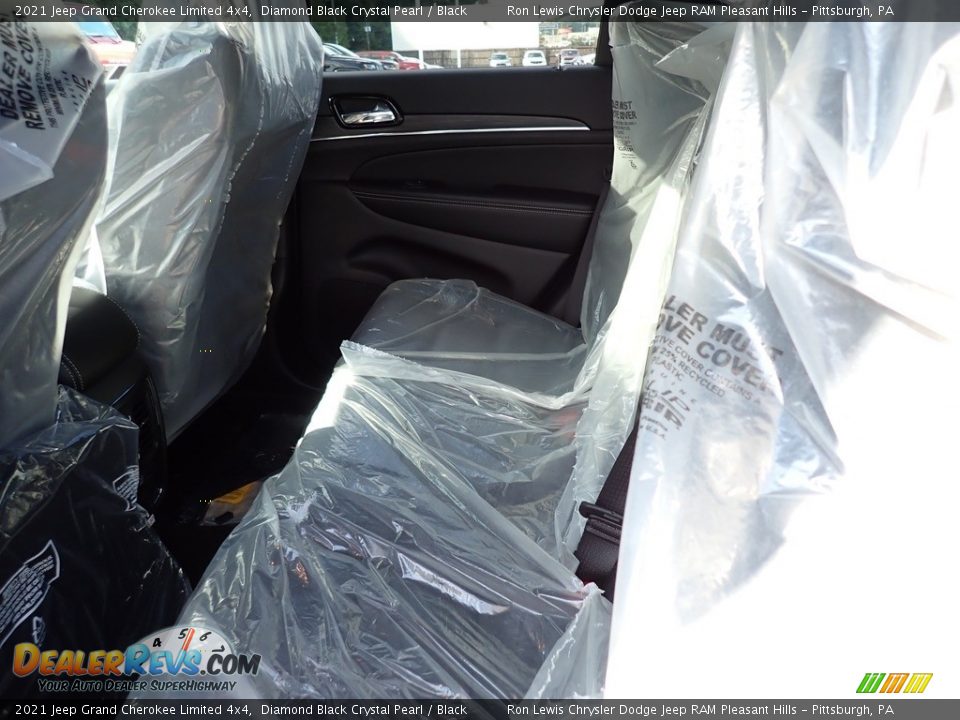 2021 Jeep Grand Cherokee Limited 4x4 Diamond Black Crystal Pearl / Black Photo #12
