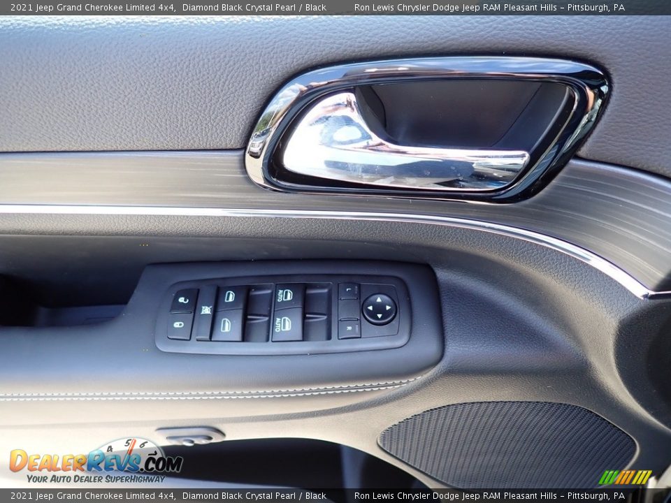 2021 Jeep Grand Cherokee Limited 4x4 Diamond Black Crystal Pearl / Black Photo #14