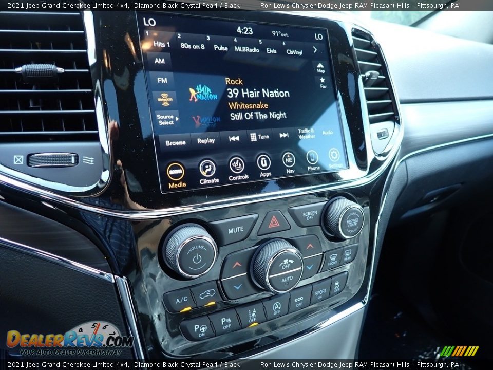 2021 Jeep Grand Cherokee Limited 4x4 Diamond Black Crystal Pearl / Black Photo #20