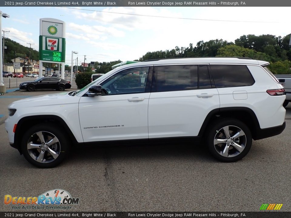 2021 Jeep Grand Cherokee L Limited 4x4 Bright White / Black Photo #2