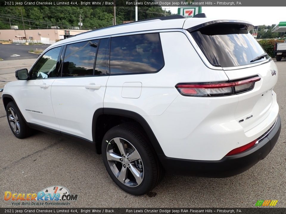 2021 Jeep Grand Cherokee L Limited 4x4 Bright White / Black Photo #3