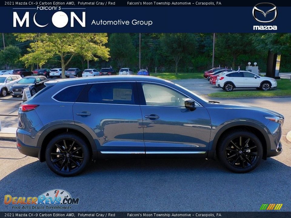 2021 Mazda CX-9 Carbon Edition AWD Polymetal Gray / Red Photo #1