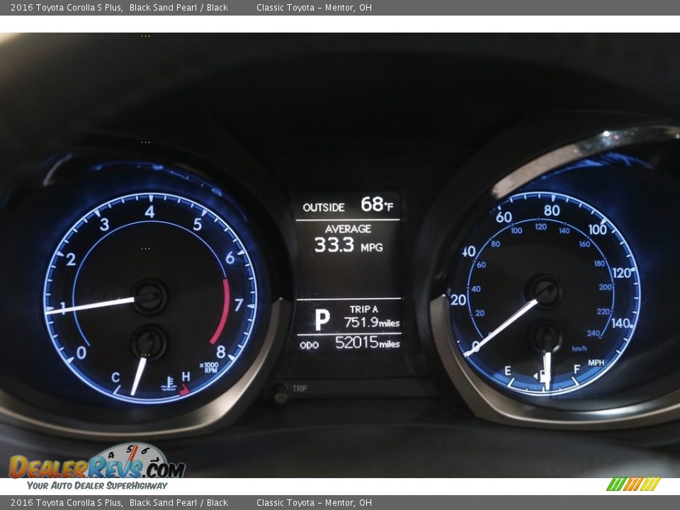 2016 Toyota Corolla S Plus Black Sand Pearl / Black Photo #8