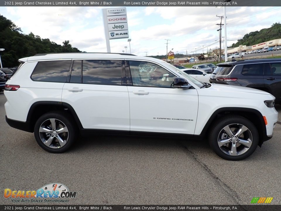 2021 Jeep Grand Cherokee L Limited 4x4 Bright White / Black Photo #7