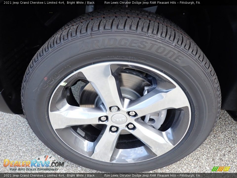 2021 Jeep Grand Cherokee L Limited 4x4 Bright White / Black Photo #10