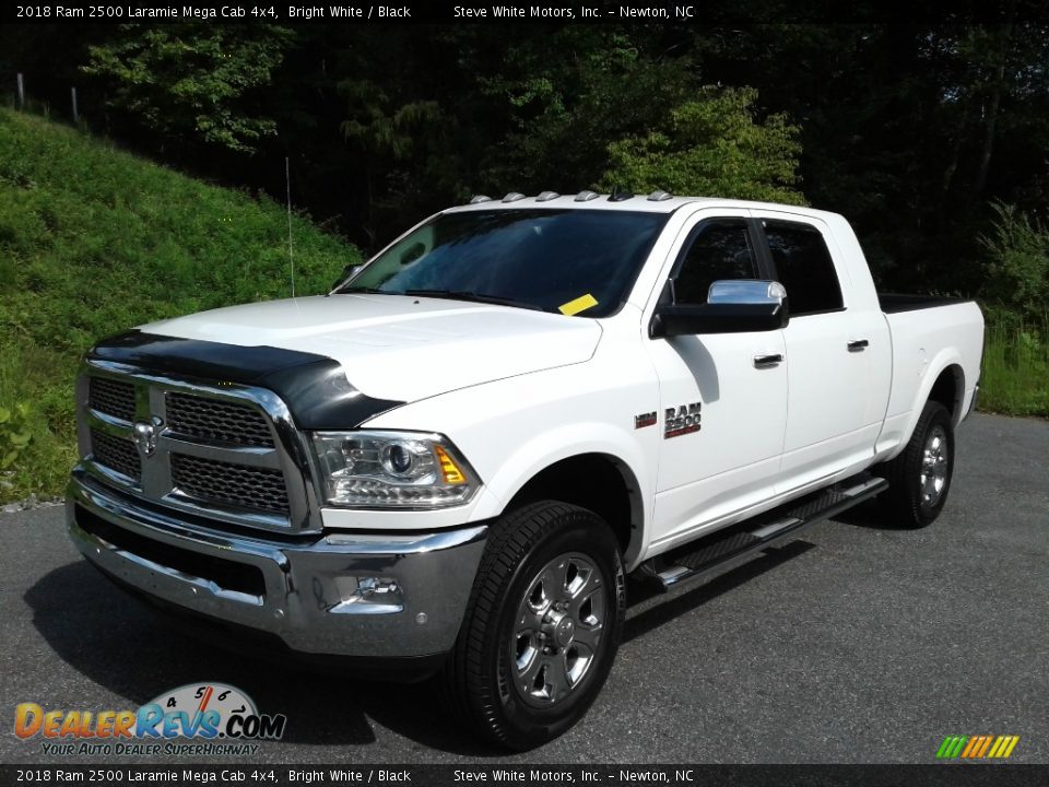 2018 Ram 2500 Laramie Mega Cab 4x4 Bright White / Black Photo #3