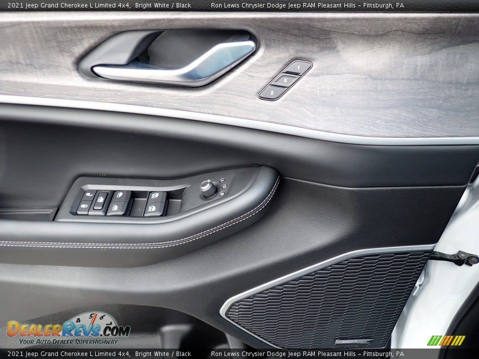 2021 Jeep Grand Cherokee L Limited 4x4 Bright White / Black Photo #14