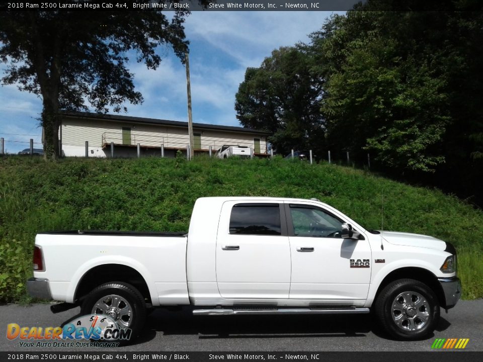 Bright White 2018 Ram 2500 Laramie Mega Cab 4x4 Photo #6