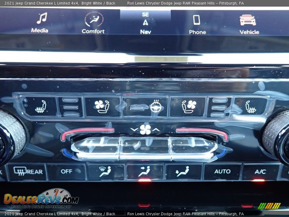 2021 Jeep Grand Cherokee L Limited 4x4 Bright White / Black Photo #17