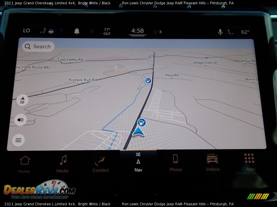 2021 Jeep Grand Cherokee L Limited 4x4 Bright White / Black Photo #18