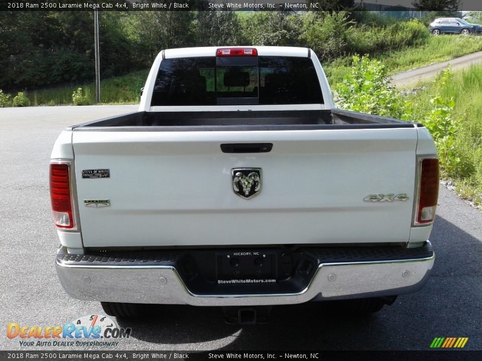 2018 Ram 2500 Laramie Mega Cab 4x4 Bright White / Black Photo #9