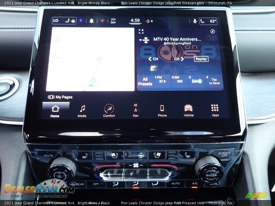 2021 Jeep Grand Cherokee L Limited 4x4 Bright White / Black Photo #20